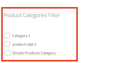 Filter Plus Filters Widget Shortcode